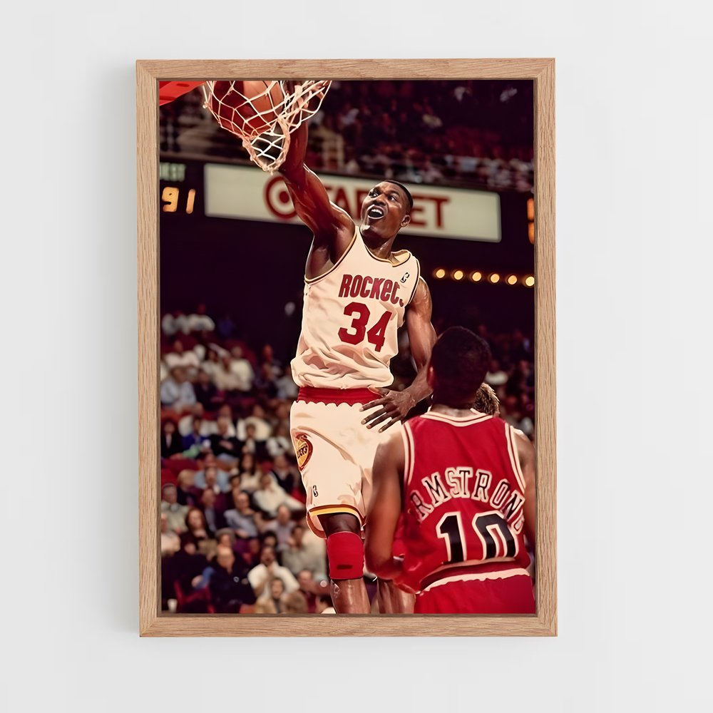 Poster Hakeem de olajuwon – affiche Basketball (vue 4)